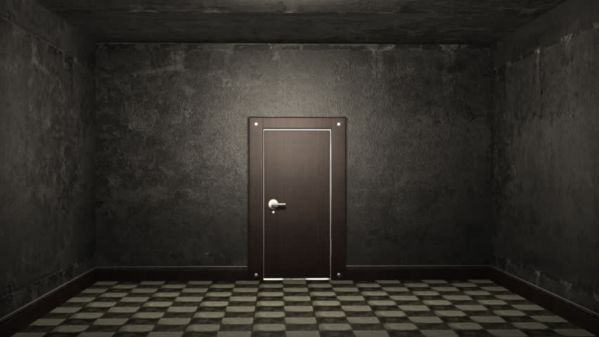 Door Opening And Illuminating A Dark Room (HD 1080p, 30fps, 3d, Green