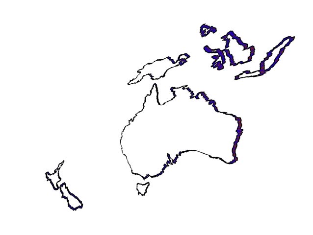 australia continent - draw