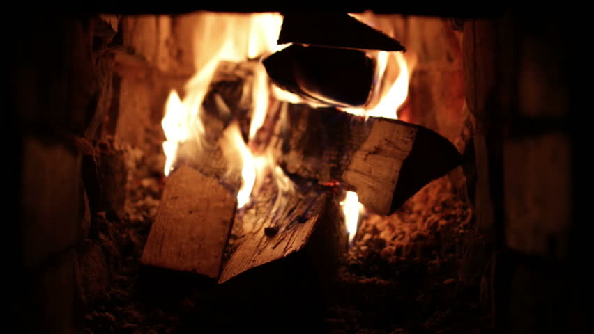 Fire in the stove