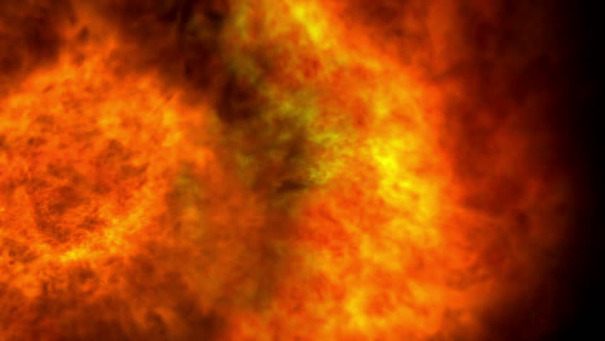 Huge fire explosions