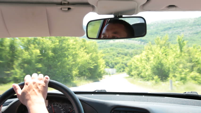 driving a car