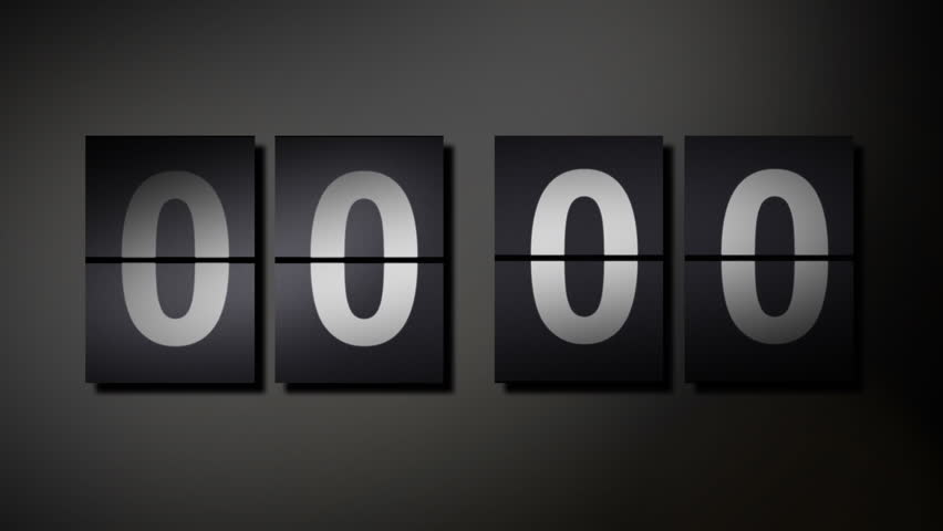 24 hours at flip clock with alpha channel