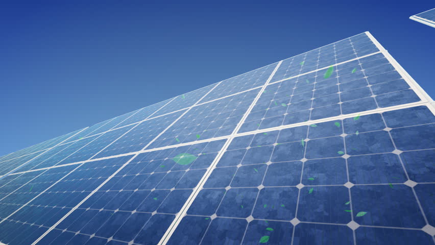 Solar Panels. Silicon Photovoltaic Cell.