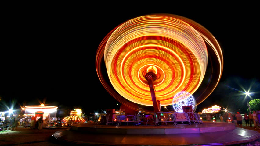 Ferris wheel at the fairground.