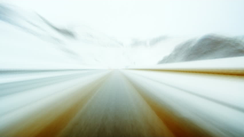 Mountain road timelapse. Smooth seamless loop.