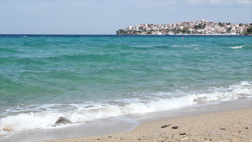 vacation summer scene Neos Marmaras Sithonia Halkidiki Greece