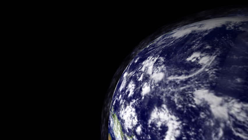 Jesus Christ is crucified and holds the earth on back. Black background.