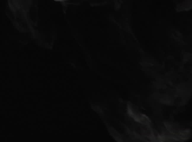 Smoke produced by glycerin-glycol vapor isolated on black  background. can be colorized. NTSC DV QT format
