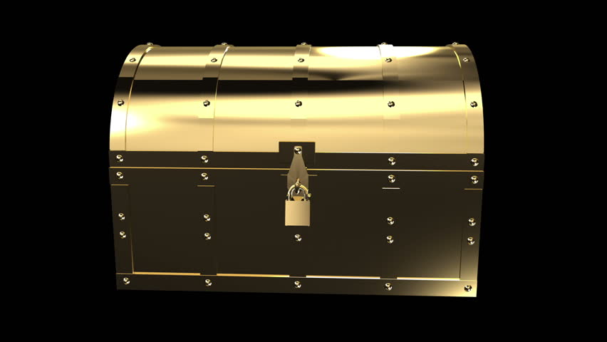 Gold treasure chest