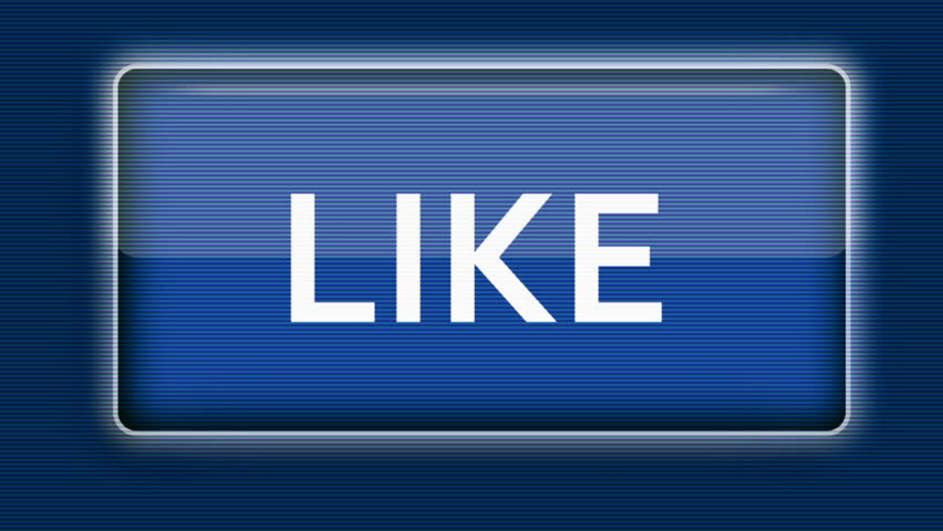 Close up of a cursor clicking a like button.