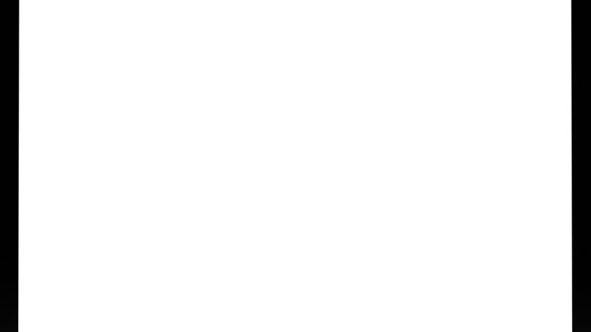 Clean Laptop Animation HD, Laptop appearing on white and opening to a white screen template,  video includes alpha mask for laptop and mask for screen.