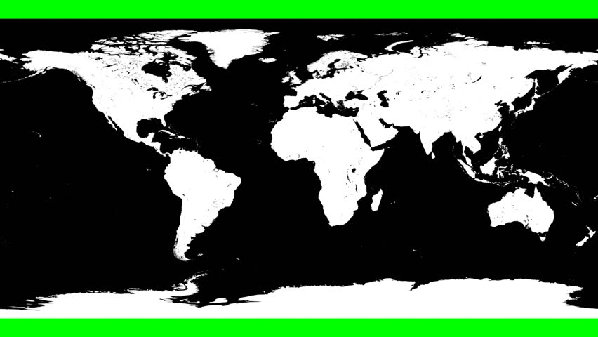 Realistic World Map Wraps To Globe Loop On White World Map Wraps
