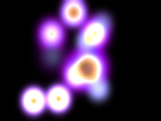 moving orbs of light