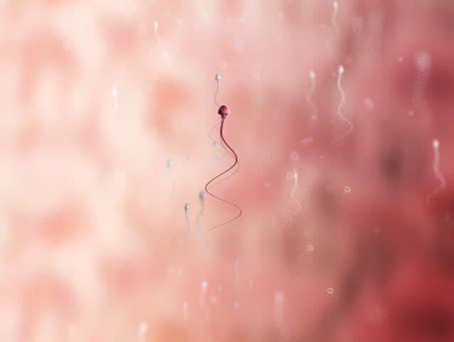 sperm - 3d animation, seamless loop