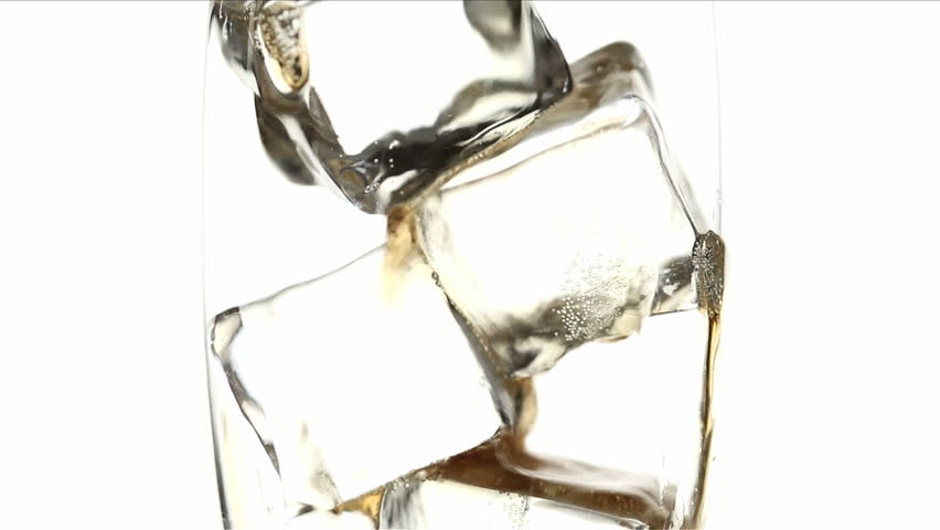 close up of glass filling up with refreshment