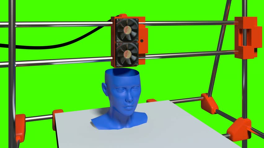 3D Printer Printing 3D Text Characters Animation. Stock Footage Video ...
