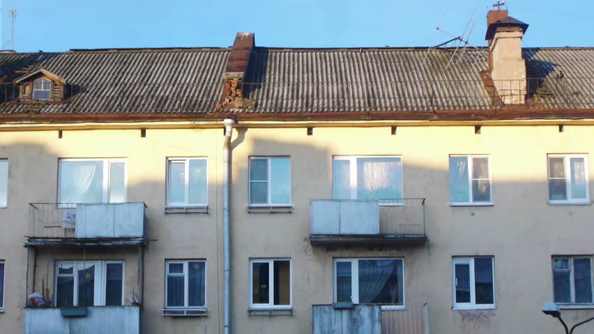 Building shadow moving during sunset time lapse movie