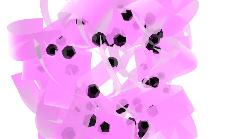 Follow Path. Abstract 3D animation. Rendered in HD.