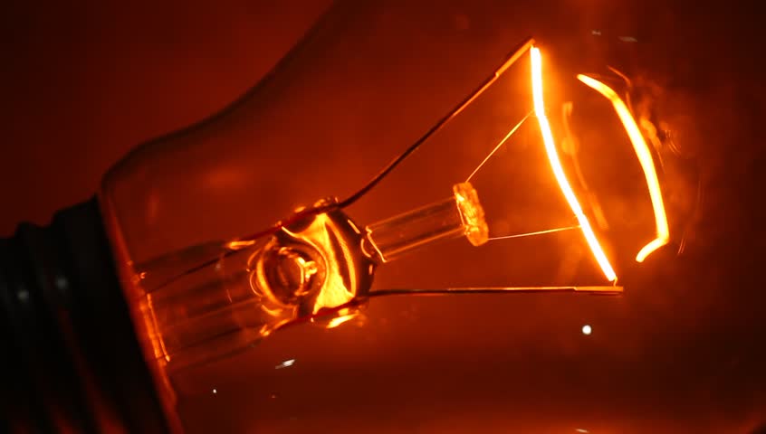 Light bulb blinks