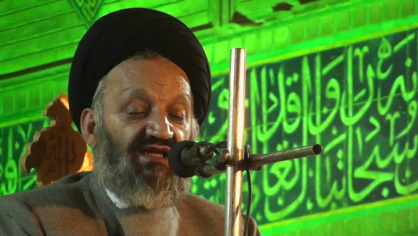 IRAN - CIRCA 2010: A religious leader speaks to followers in a mosque circa 2010 in Iran.