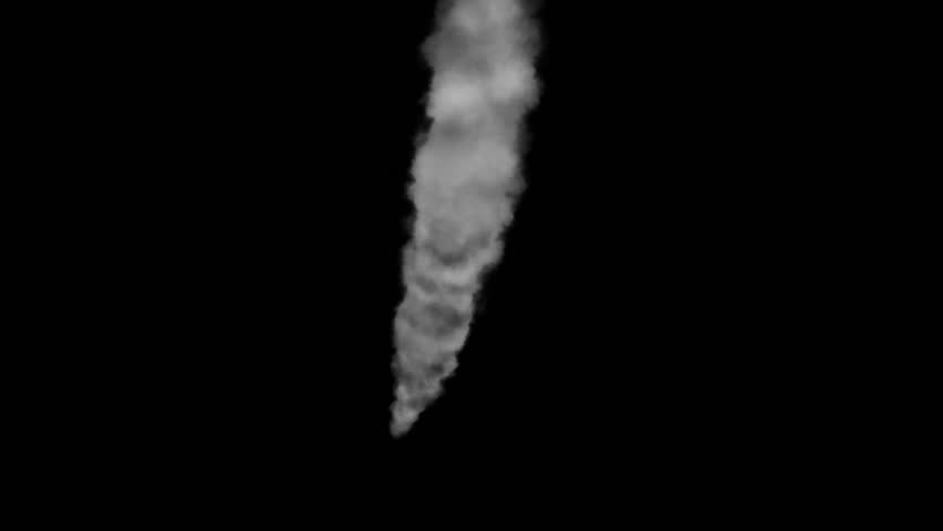 tornado whirlwind isolated on black background for easy compositing into your own scenes.  3d animation