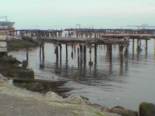 old, wore down docks
