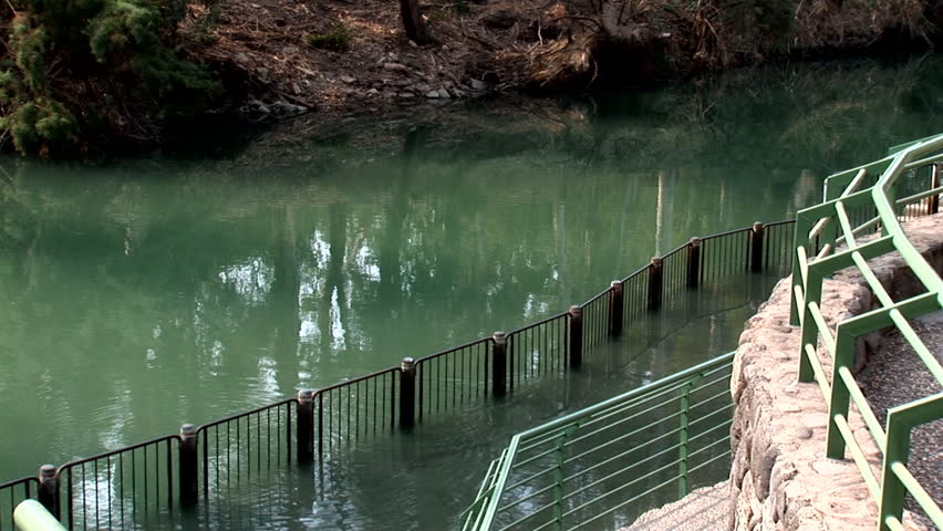 river Jordan: place of baptism of pilgrims