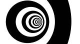 Optical illusion target tunnel retro spiral hypnosis circle circles time loop
