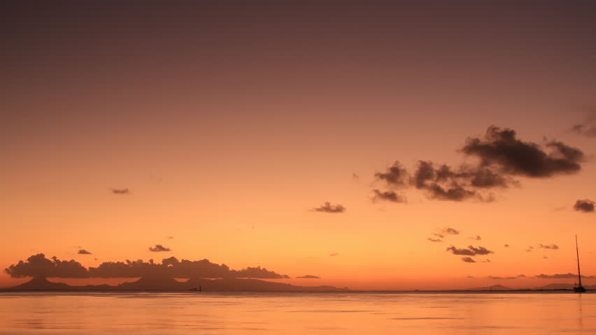 Time Lapse Sunset, Huahine, French Polynesia 
