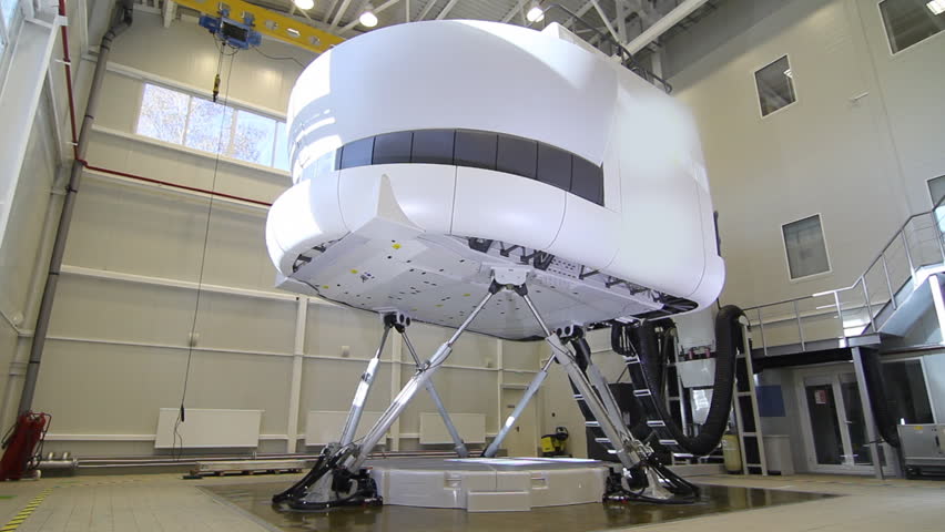Simulator for training pilots of the aircraft