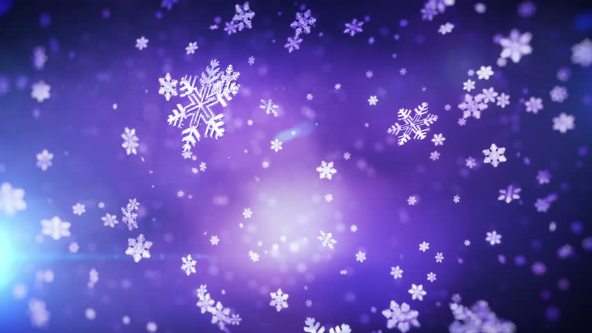 Falling snowflakes. Loop