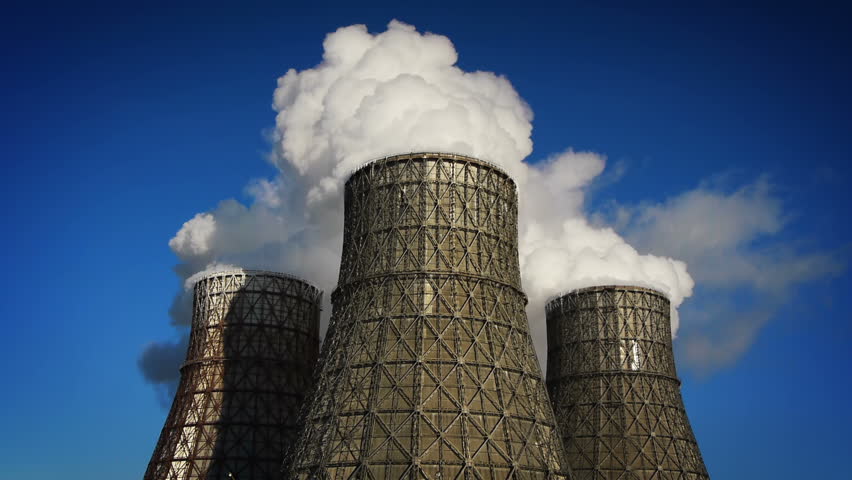 Coal-burning power plant