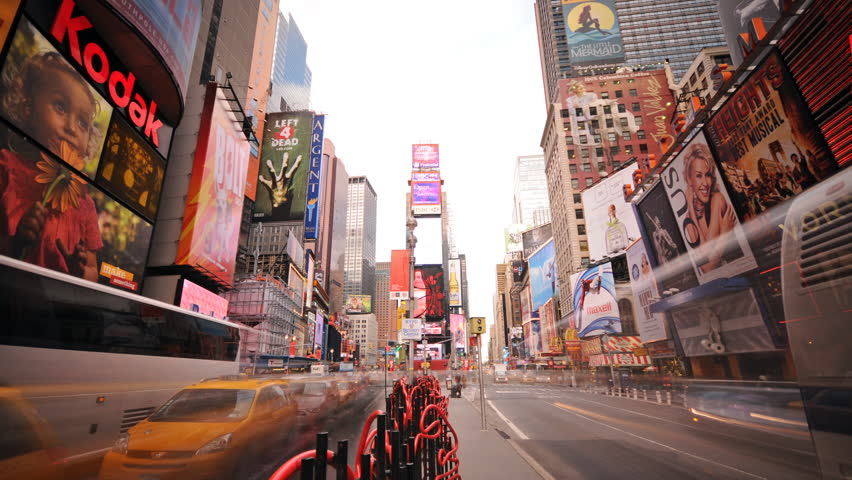 NEW YORK - CIRCA JUNE 2011 (Timelapse):  Time Square time lapse circa June 2011 in New York city.
