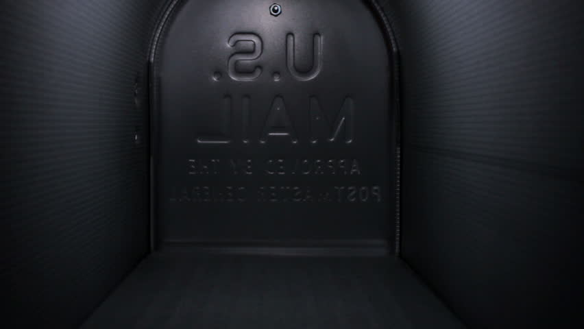 A mailbox is opened, but it is empty
