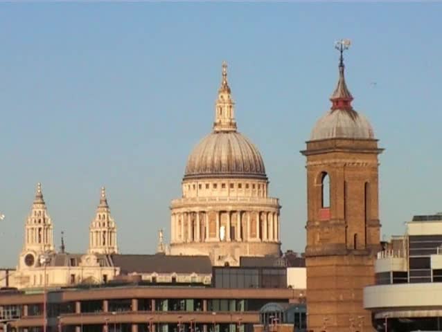 St Pauls Cathedral and Cannon Street Station, London