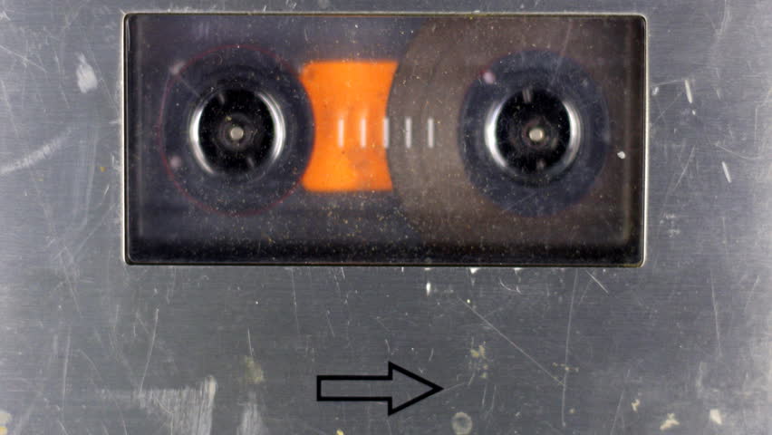 old music cassettes rewinding/fastforwarding