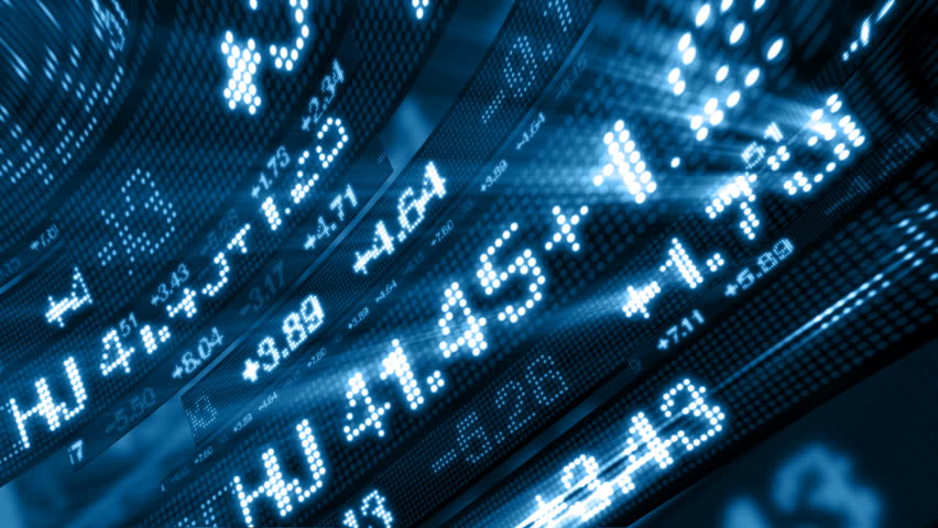 Stock Market Tickers Digital Data
