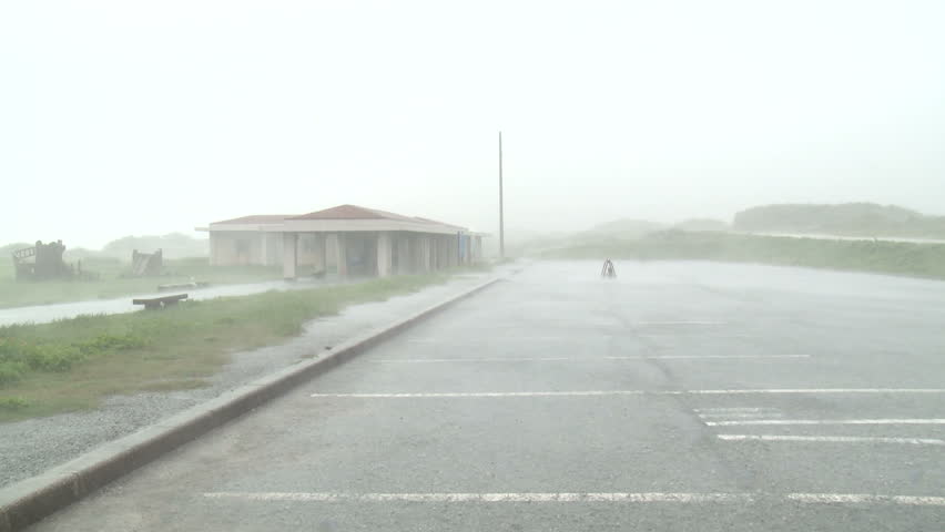 Hurricane Lashes Small Island In Pacific