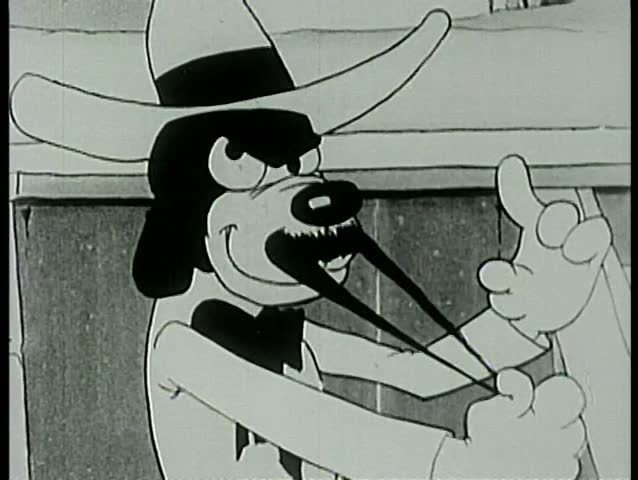 Close-up dog plucking his moustache