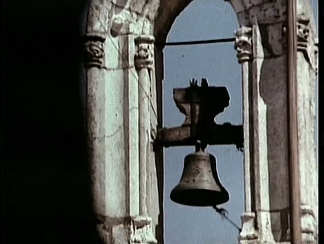 Medieval church bell ringing