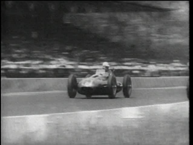 Race car spinning out of control, Indianapolis Motor Speedway 
