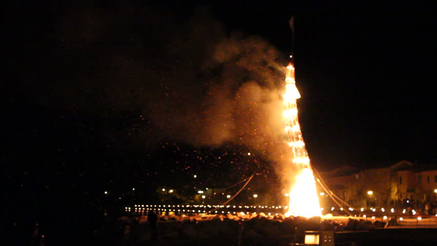 fire rocket - masquerade in Croatia