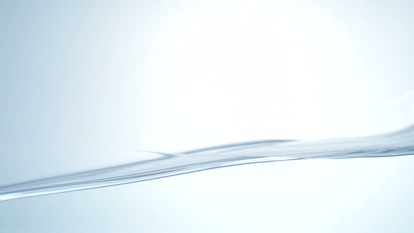 Slo-motion water moving in  wave