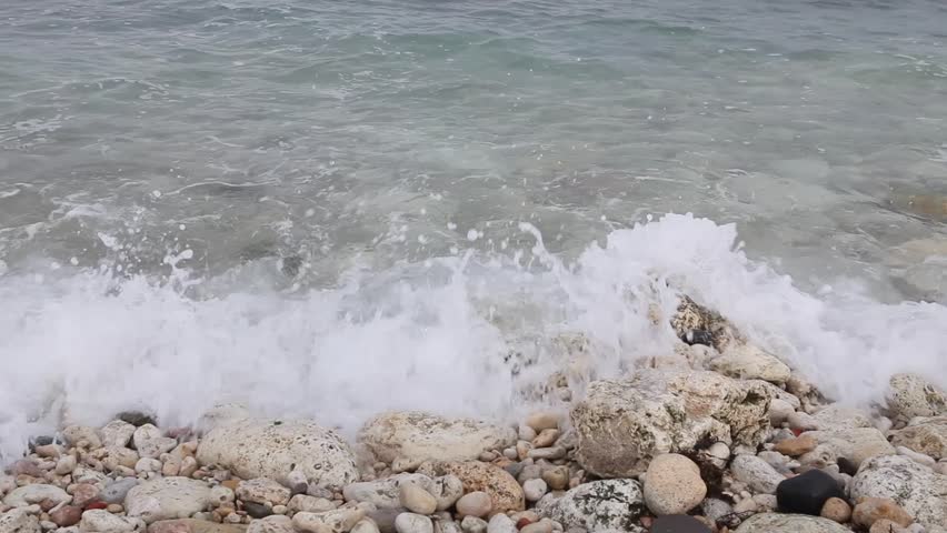 motion of the waves on the beach 