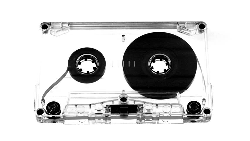 old music cassettes rewinding/fastforwarding
