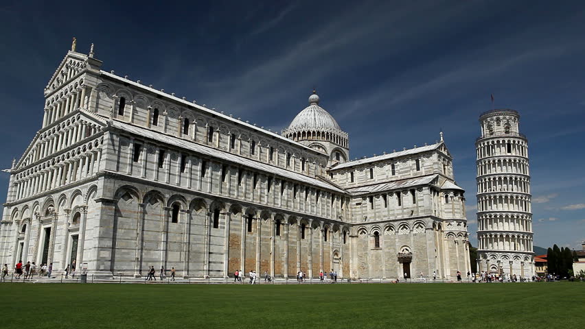 Leaning Tower, Dome of Pisa, Tuscany, Central Italy, Square of Miracles, Tourists Attraction, UNESCO