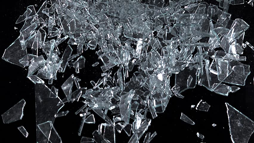 4k Broken And Shattered Glass With Slow Motion Alpha Stock Footage Video 6579875 Shutterstock 0433