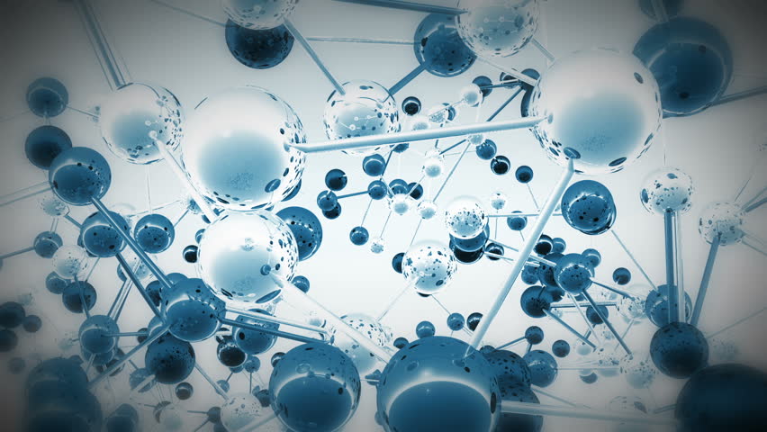 Complex Molecule Structure 3D render