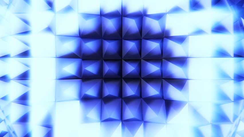 Pinboard animation in blue color with glow