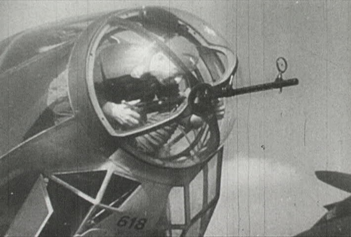 GERMANY - CIRCA 1942-1944: World War II, German Planes Readying for Takeoff